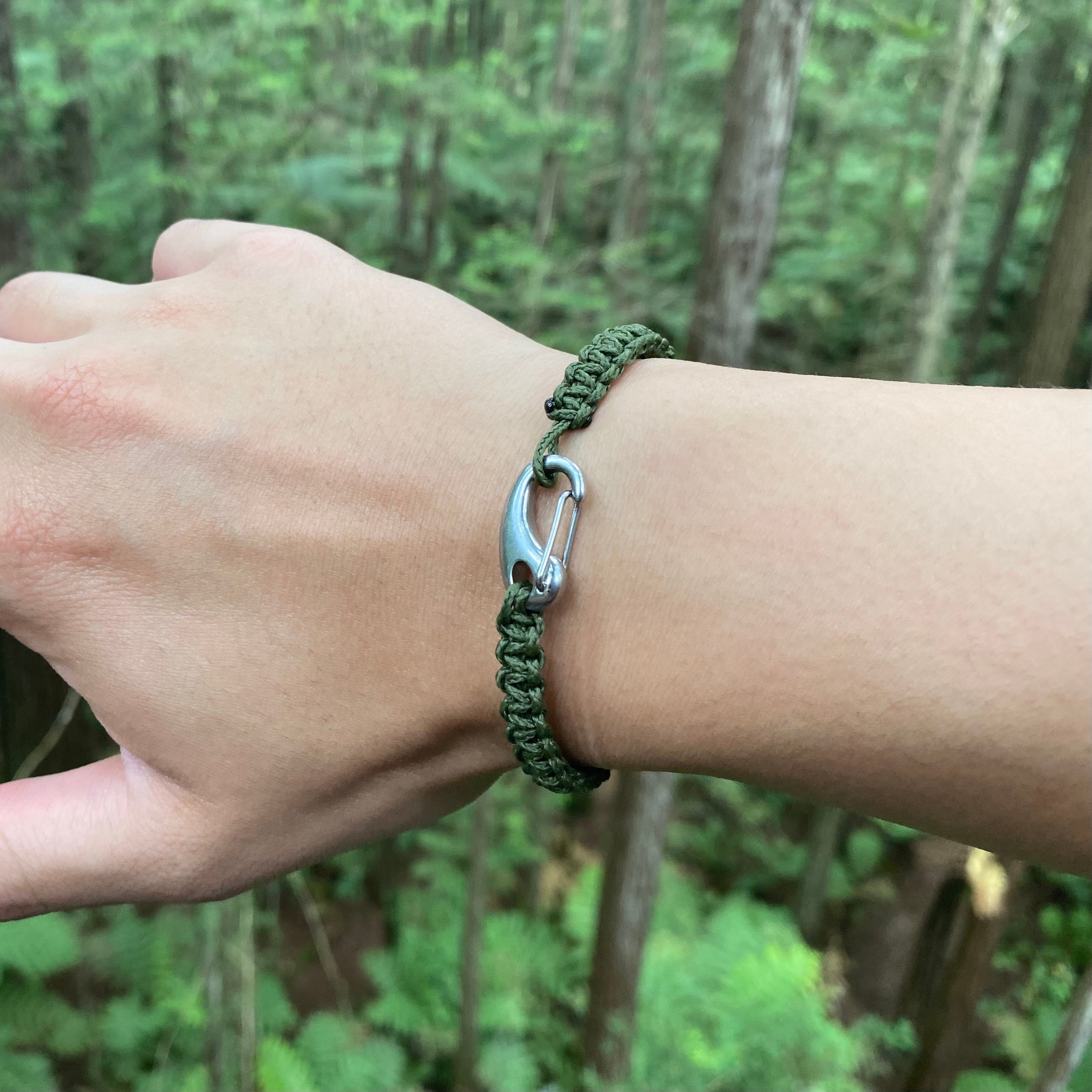 Terrain Tactical Braided Bracelet // Olive Green