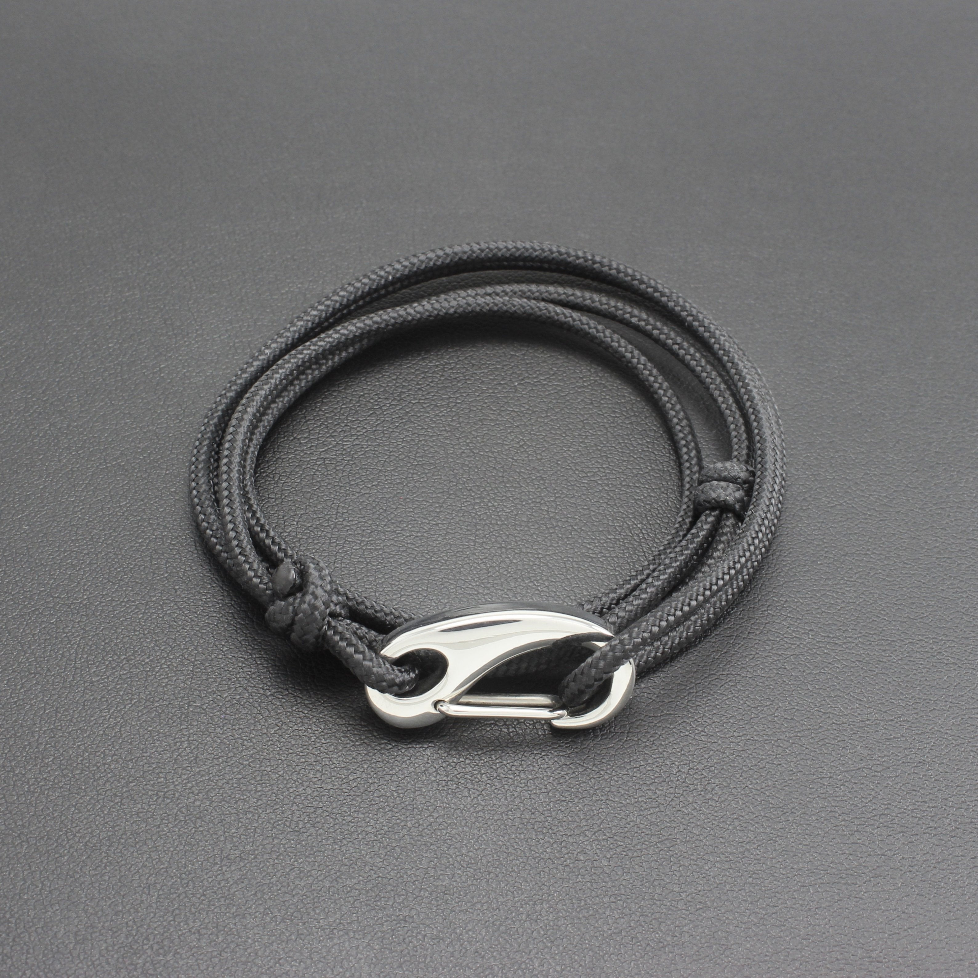 Classic Tactical Wrap Bracelet // Black (Updated) - Belman Co.