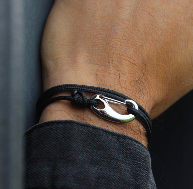 Classic Tactical Wrap Bracelet // Black (Updated) - Belman Co.