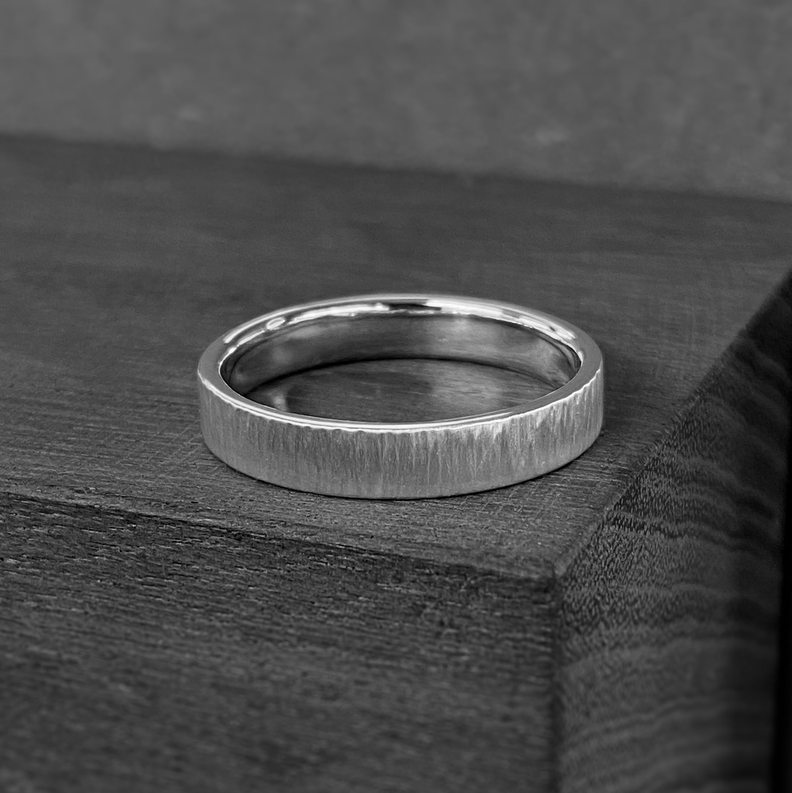 Linear Flat Ring Band // Sterling Silver - Belman Co.