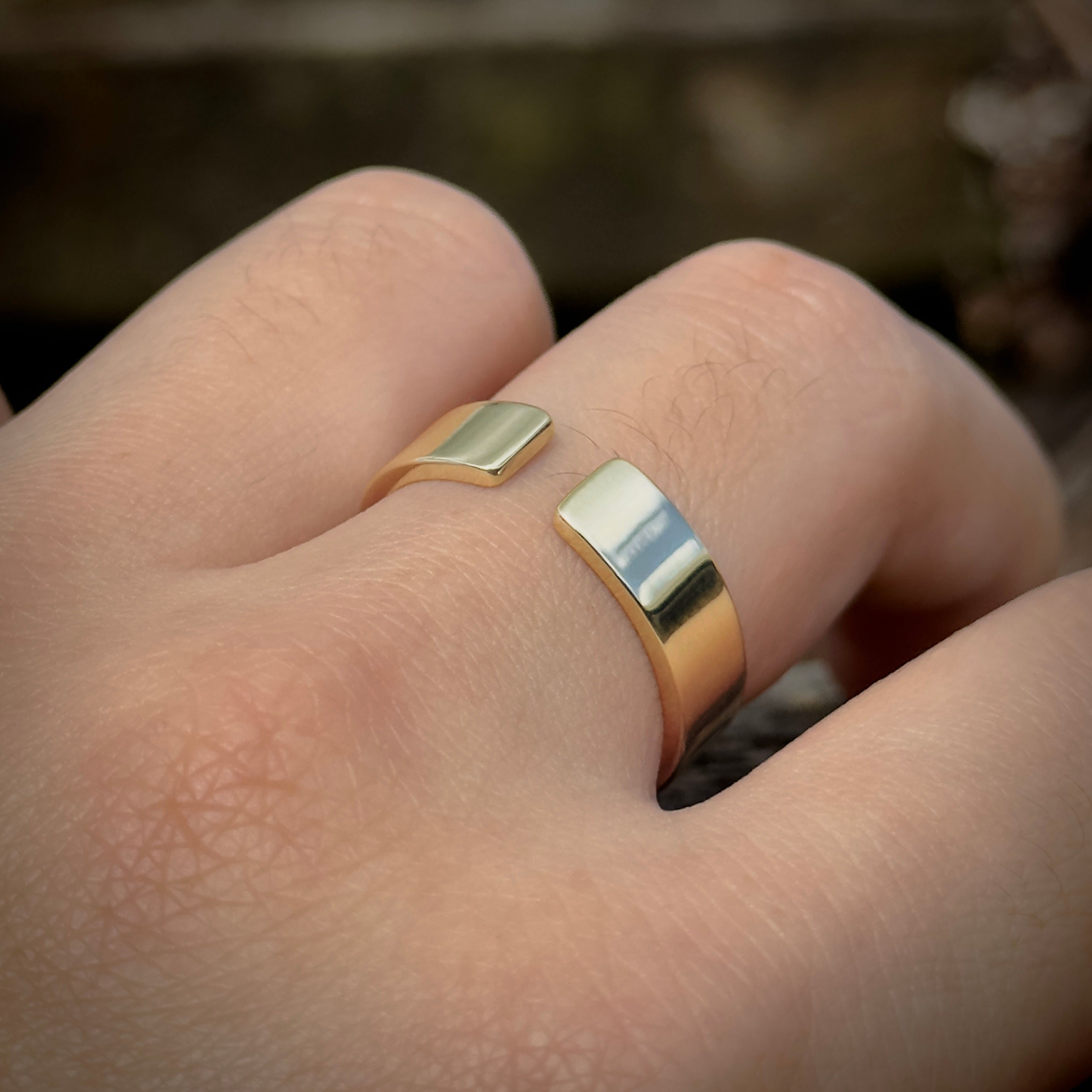 Flat Gap Ring // Solid 9ct Gold - Belman Co.