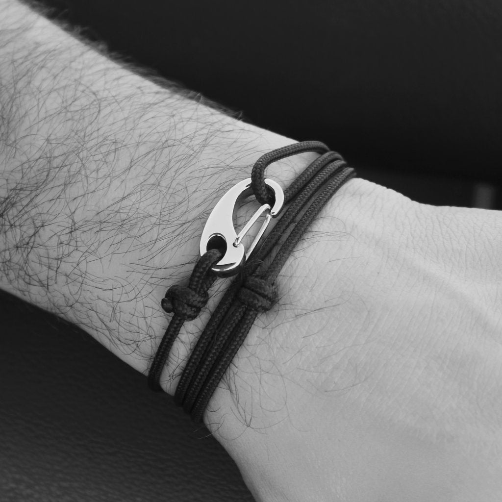 Classic Tactical Wrap Bracelet // Black (Updated) - Belman Co.