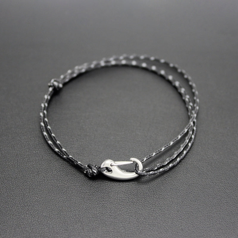 Micro Tactical Wrap Bracelet // Black Reflective