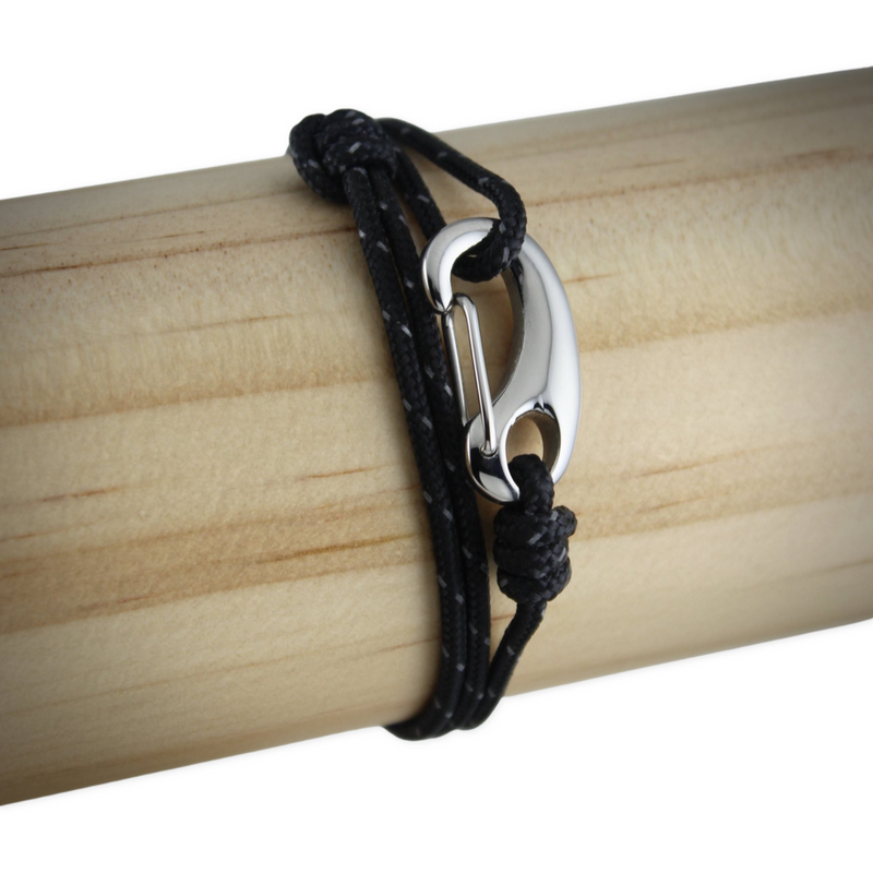 Classic Tactical Wrap Bracelet // Black Reflective